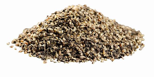 Svartpeppar krossad grov 25kg. säck