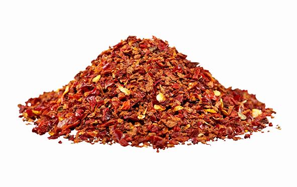 Paprika röd 3-4mm 25kg. säck