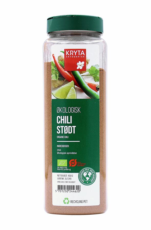 Ekologisk Chili malen 450gr. burk