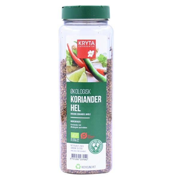Ekologisk Koriander hel 250gr. burk