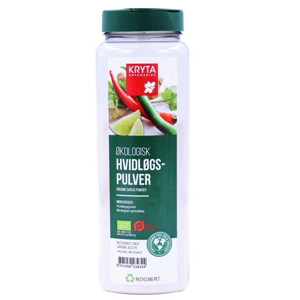 Ekologisk Vitlökspulver 500gr. burk