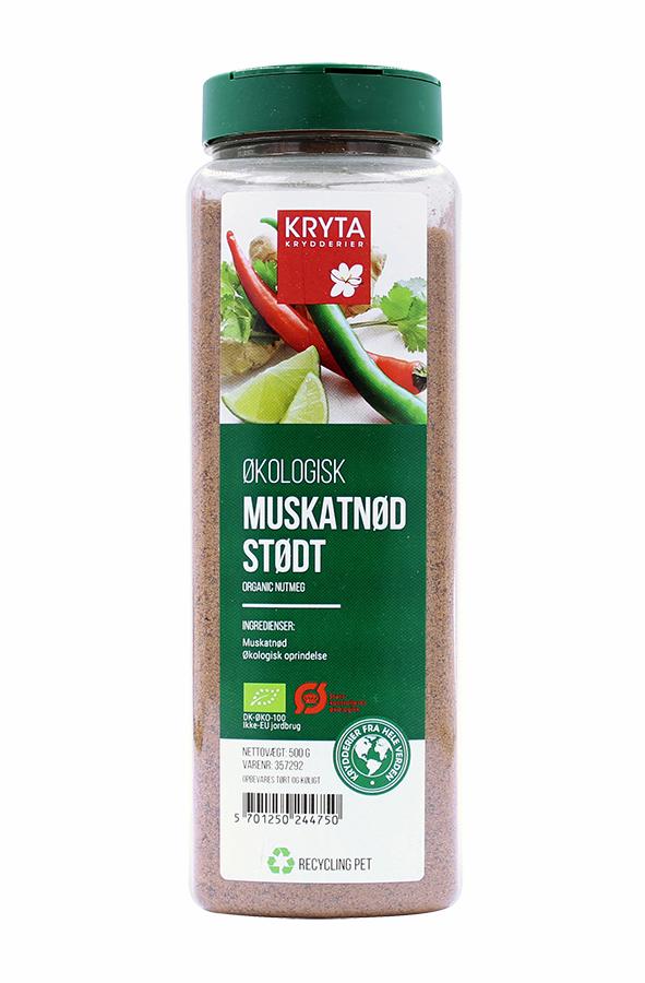 Ekologisk Muskotnöt malen 500gr. burk