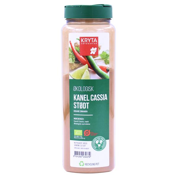Ekologisk Kanel cassia malen 350gr. burk