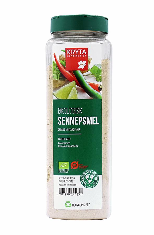 Ekologisk Senapsfrö gul malen 450gr. burk