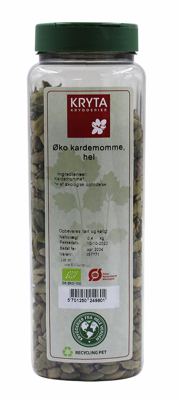 Ekologisk Kardemumma hel 400gr. burk