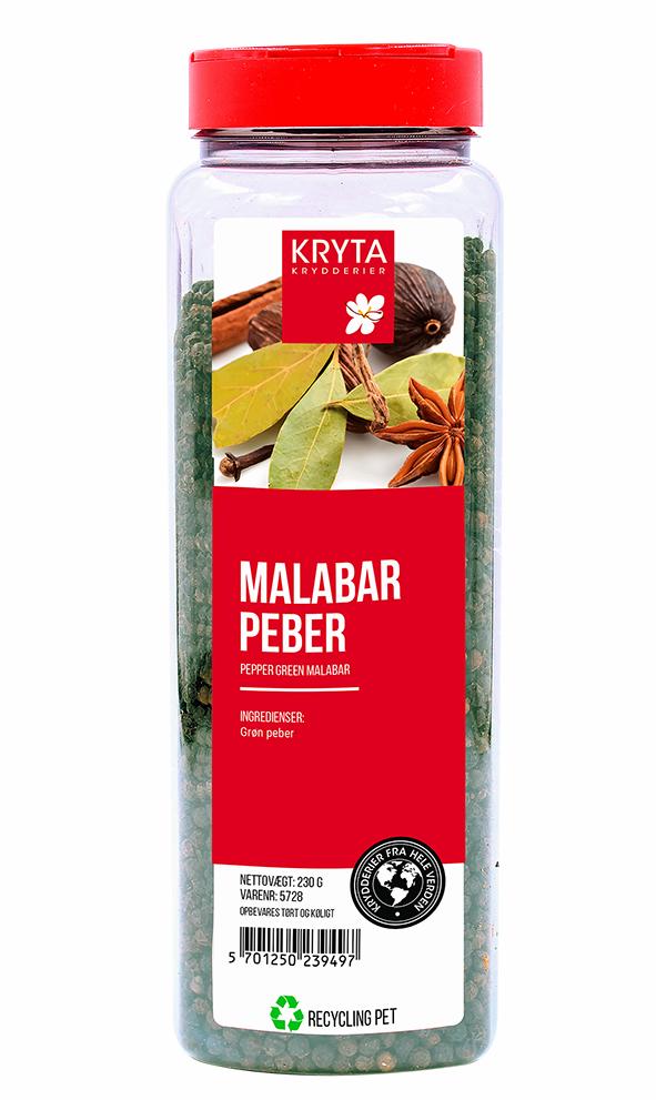 Grönpeppar Malabar hela 230 g burk