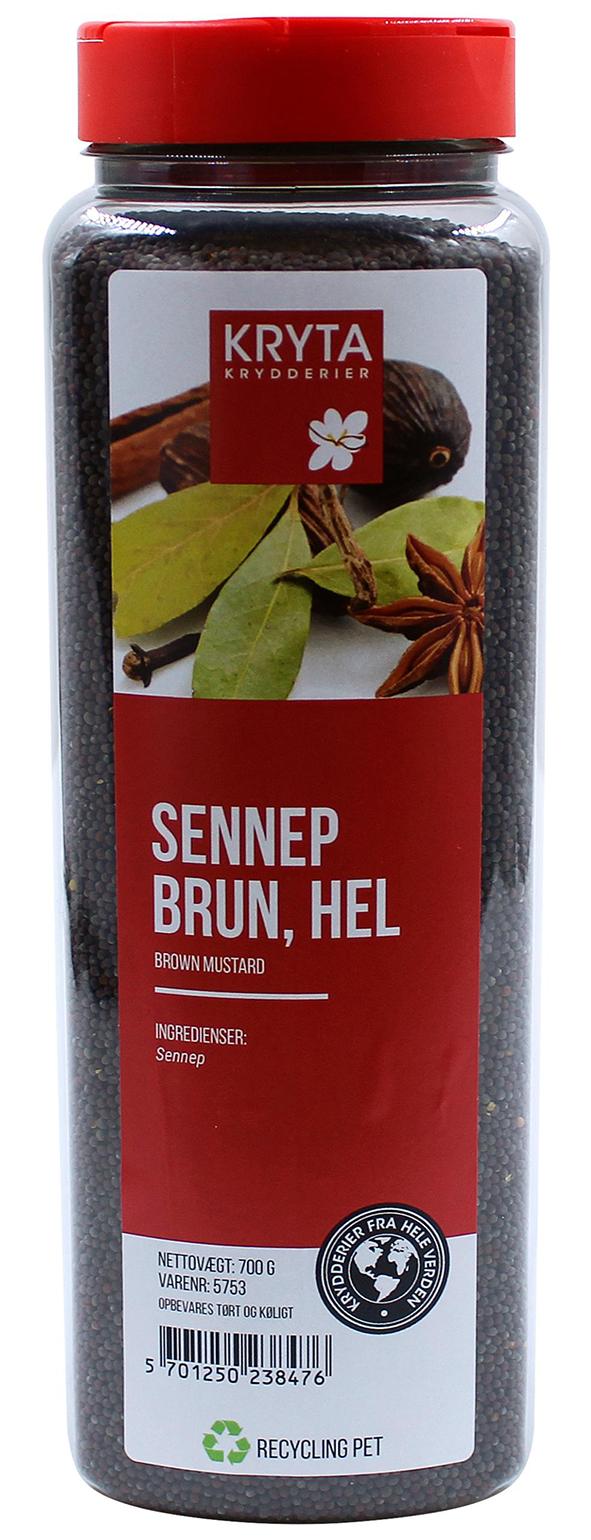 Senapsfrö brun hela 700gr. burk