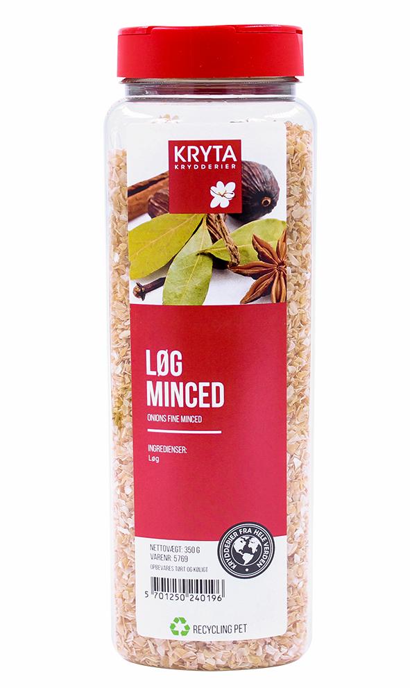 Lök, hackad 2-4 mm 350gr. burk
