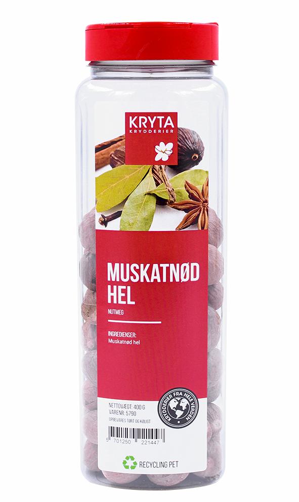 Muskotnöt hela 400gr. burk