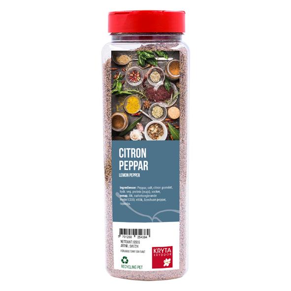 Citronpeppar 650gr. burk