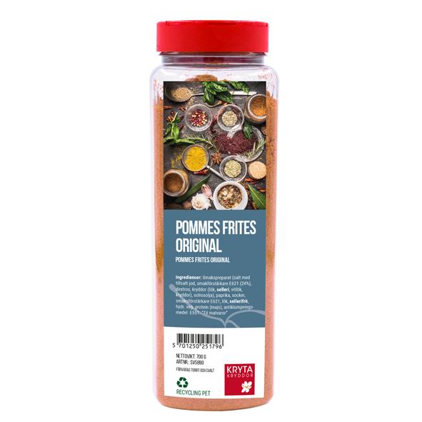 Pommes frites originalkrydda 700gr. burk