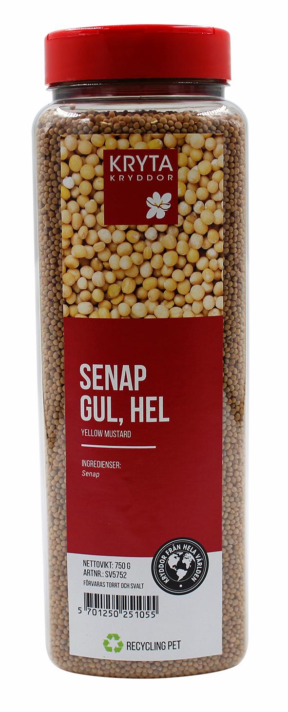 Senapsfrö gult hela 750gr. burk