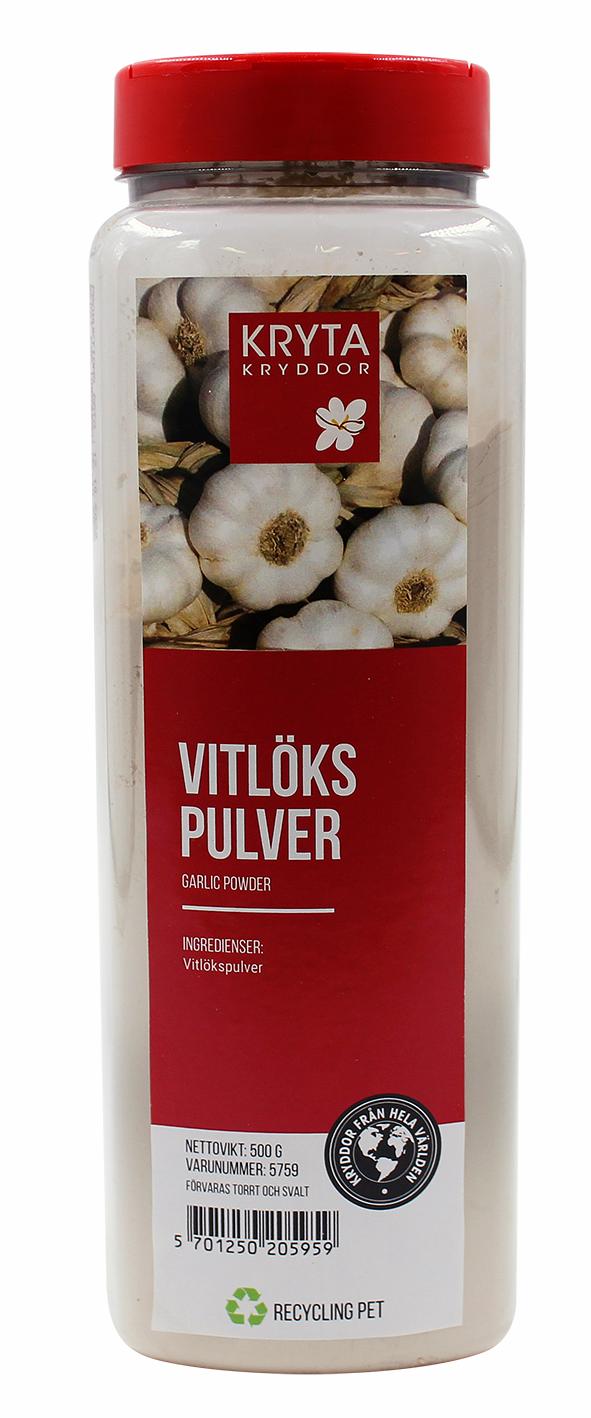 Vitlökspulver 500gr. burk
