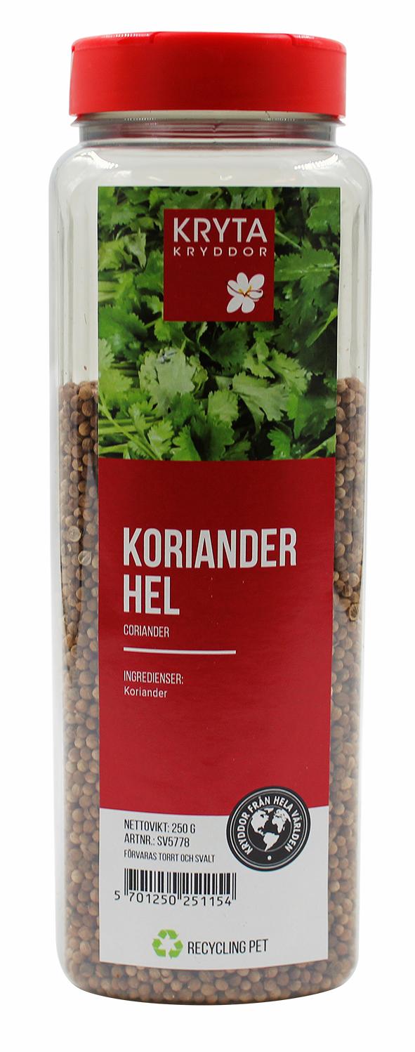 Koriander hel 250gr. burk