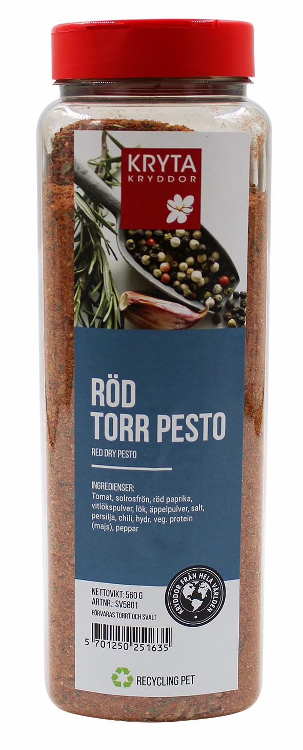 Pesto röd 560 gr. burk