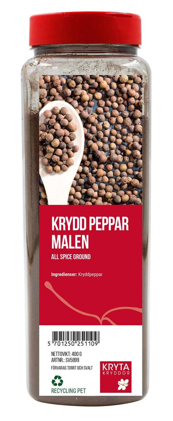 Kryddpeppar malen 400 gr. burk